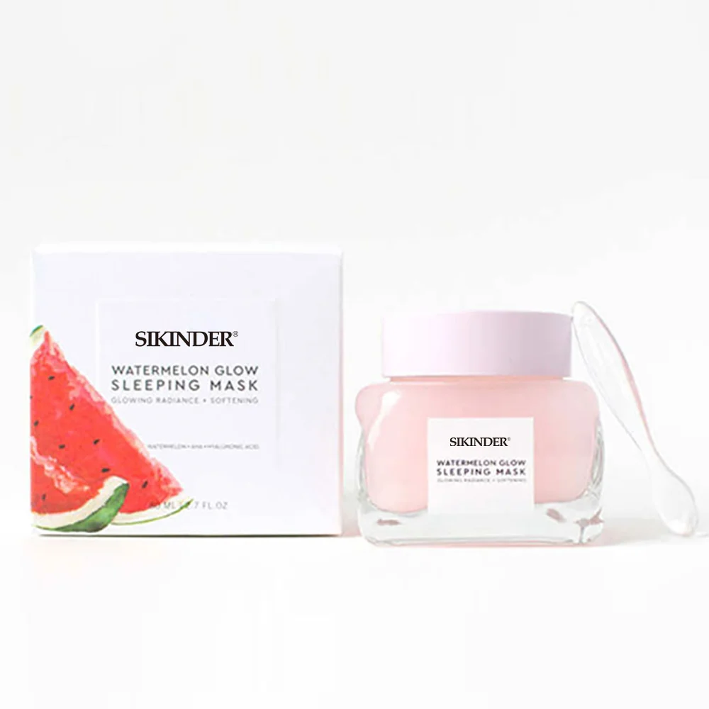 Professional Supplier  Custom Free Wash Facial Mask Watermelon Glow Sleep Face Mask