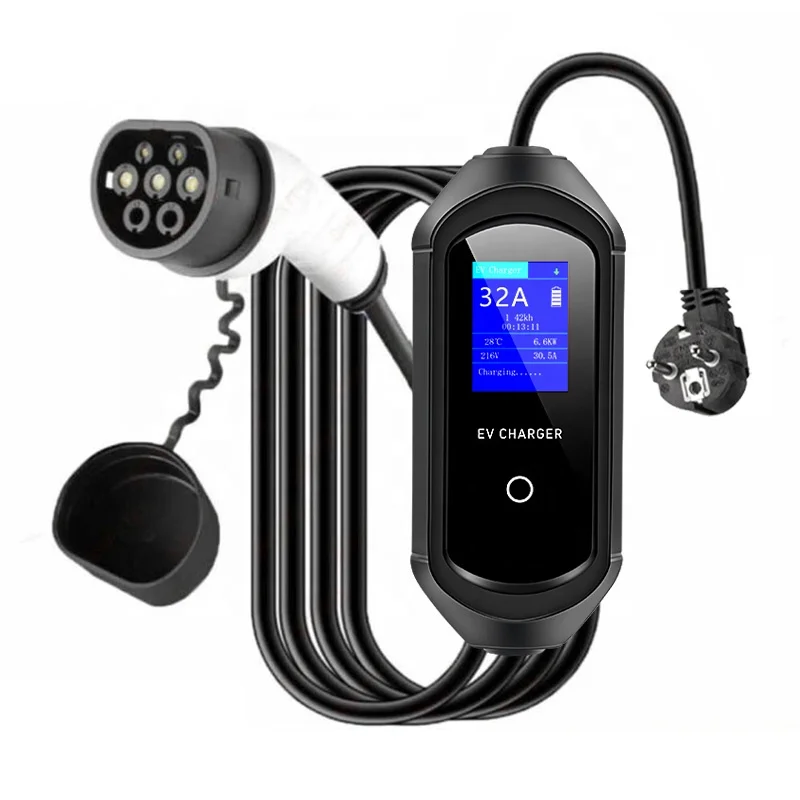 Portable EV Recharger 32A 7KW Car EVSE GBT EVchargerforvwid4 ID6 Charging EV GBT Charger for ID Volkswagen Charger ID 4 Charging