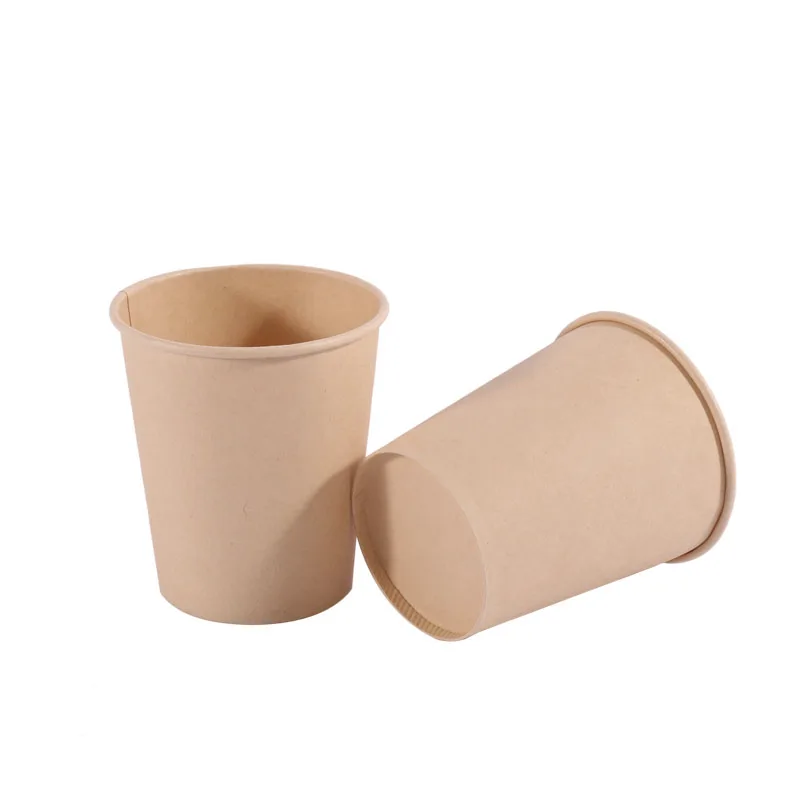 8oz bamboo pulp bio paper cup compostable and 100% degradable