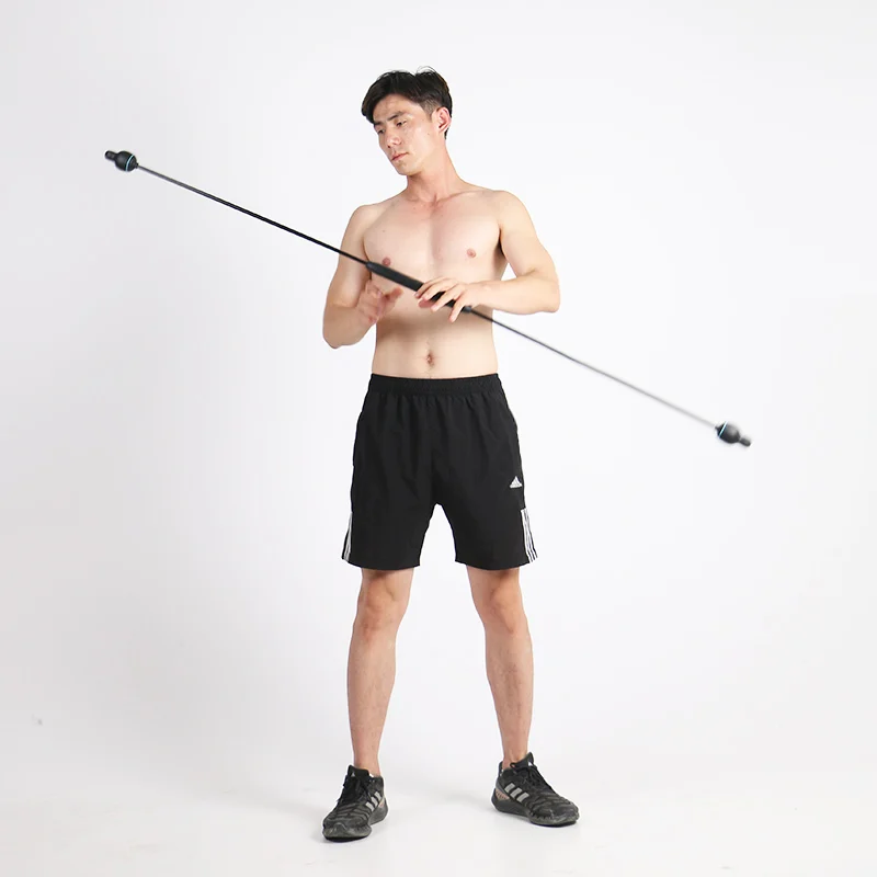 Competitive Price Custom logo Fiberglass Flexi Bar Exercise Swing Stick Flexi Bar Stretch Vibrating Swing Bar