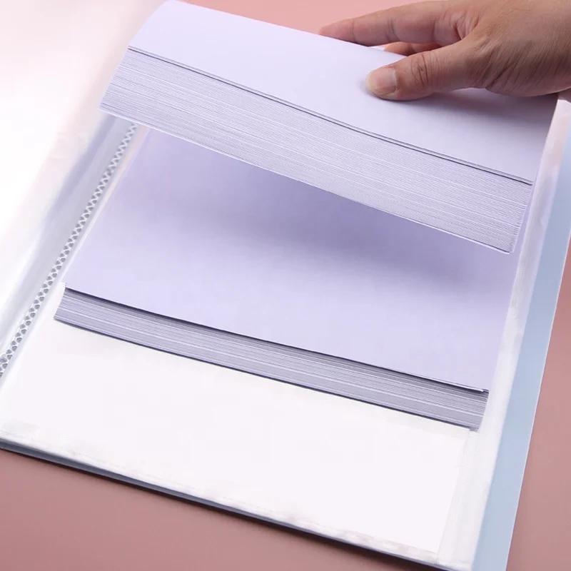 A4 10/20/30/40/60/80/100 resource book waterproof plastic clear file folder bag for documents stationery supplies display book