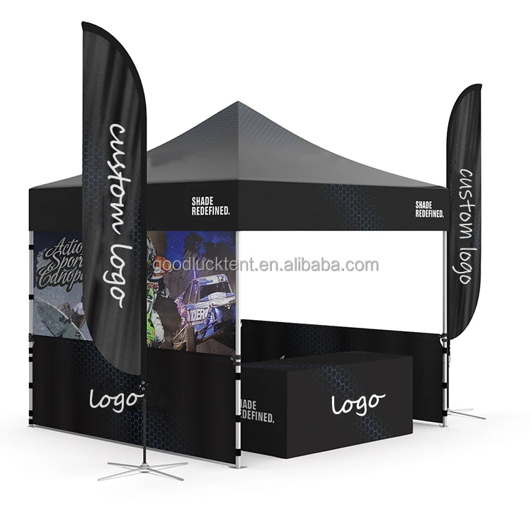 Motor Racing Event Trade Show Tents Custom Size outdoor canopy tent with flag Premium Outdoor Tents for Competitive Events