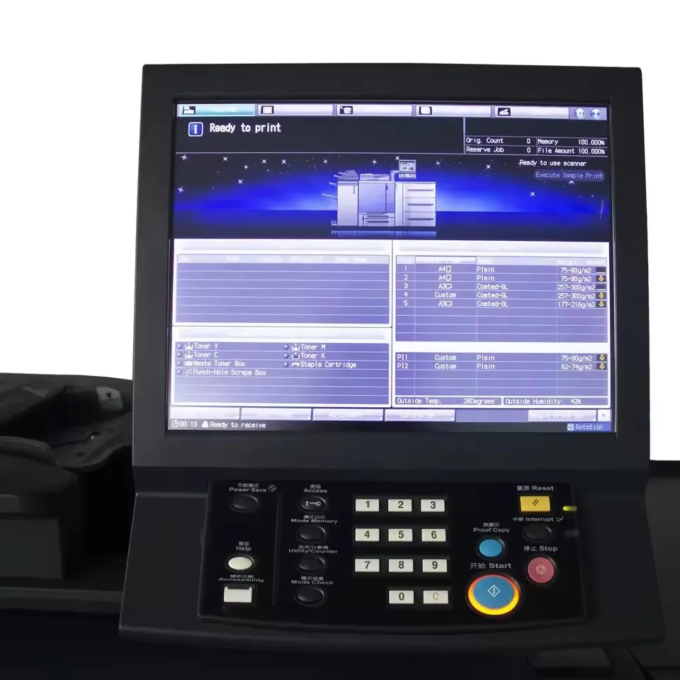 Отремонтированный цветной принтер C1060 высококачественный цифровой Konica Minolta Accuriopress ксерокопировальный аппарат