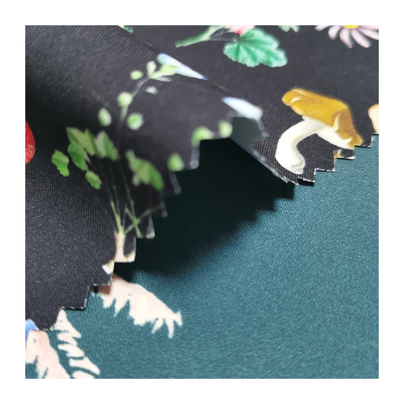 100% RPET Digital Printing Shorts Fabric Recycle Polyester Material Made Beach Pants Fabric