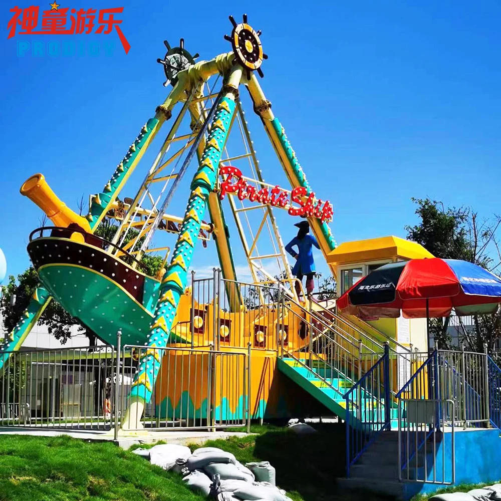 Outdoor attraction park equipment thrill amusement rides pirate ship for sale