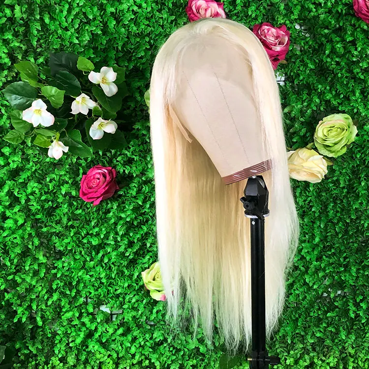 Cheap Honey Blonde Human Hair Full Lace Wig, Russian Platinum Ash Blonde Full lace Wig, Wholesale 613 Full Lace Wig Human Hair