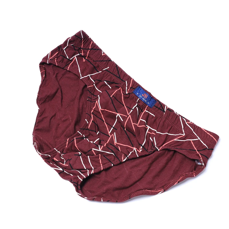 Plus Size  M-5Xl Cotton Muti-Color Stripes Mid Rise U Convex Pouch Man And Breathable Underpant Custom Underwear