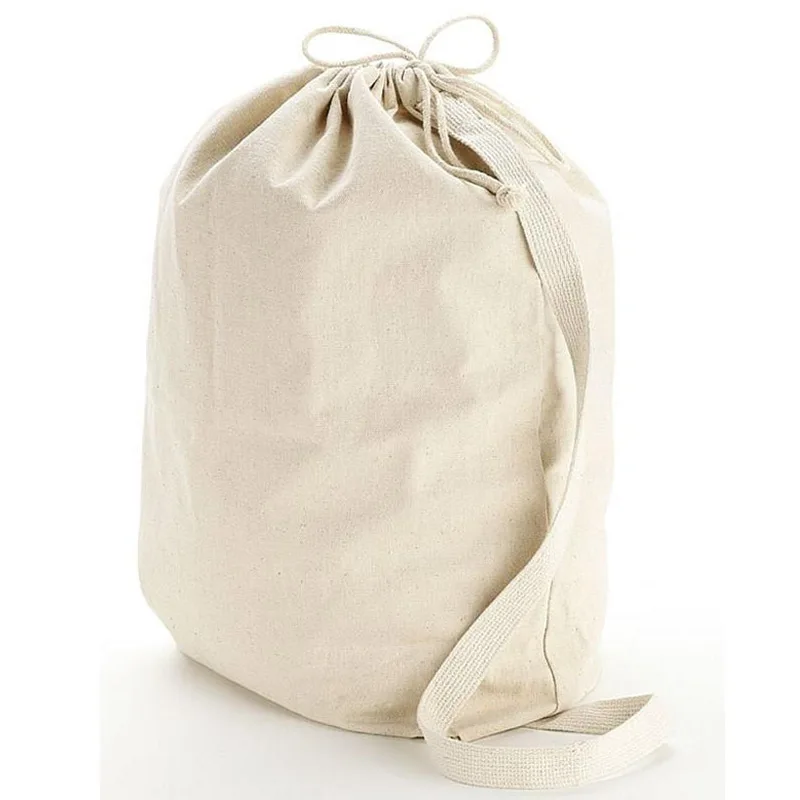 custom heavy duty Shoulder Strap canvas laundry bags in bulk