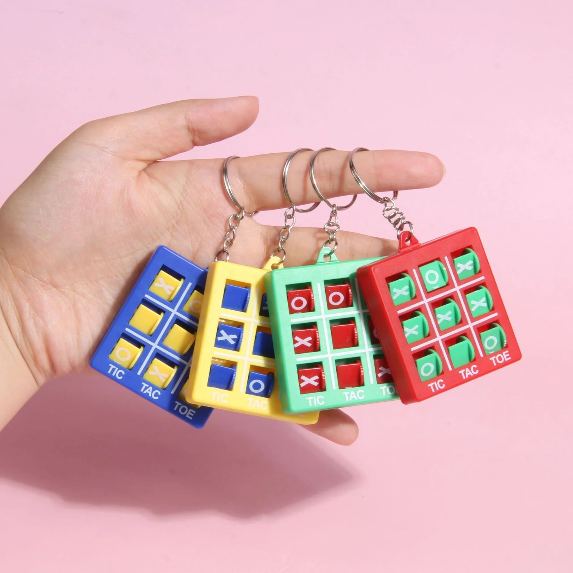 Лидер продаж рекламная игрушка Tic Tac Toe с цепочкой для ключей пластиковые обучающие игрушки