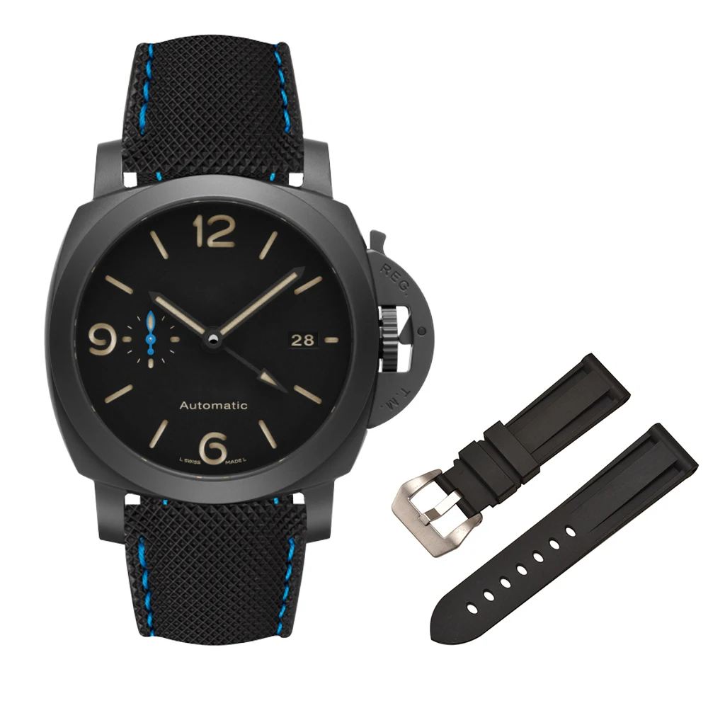 20mm 22mm 24mm 26mm Colorful High Quality Soft Silicone Rubber Wristwatch Band Universal Strap Replacement for Panerai Luminor