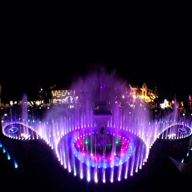 Finn Forest 2020 good quality ss304 material lighted colorful dancing music water fountain