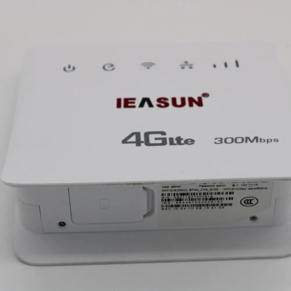 Роутер 4G CPE, роутер 4G FDD LTE с SIM-картой, интерфейс RJ45 IEASUN A9SM FDD LTE B1/B3/B5/B8 TDD B38/B39/B40/B41
