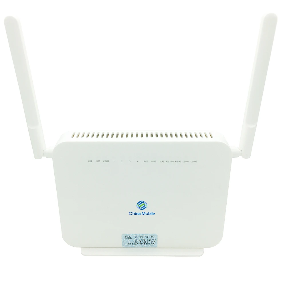 Хорошее качество Модем FTTH G-1425-MA 4GE + 2USB 2 4G/5 8G Wi-Fi 1 горшки Onu Gpon