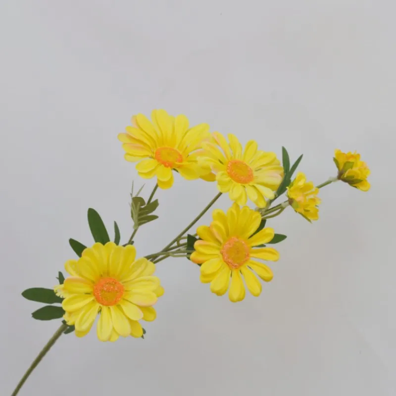 Factory Direct Cheap Wholesale Home Decor Flower Single Stem Artificial Mini Chrysanthemum Daisy Flower