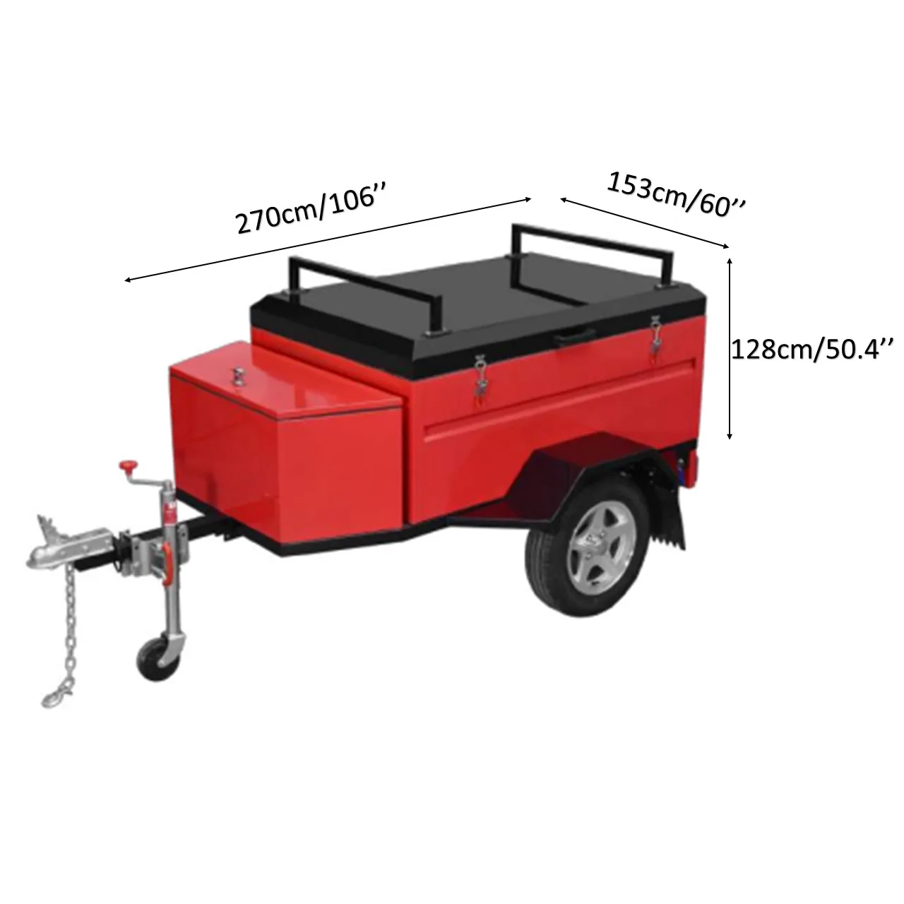 mini 4X4 camper trailer with roof top tent, off road camper trailer for sale