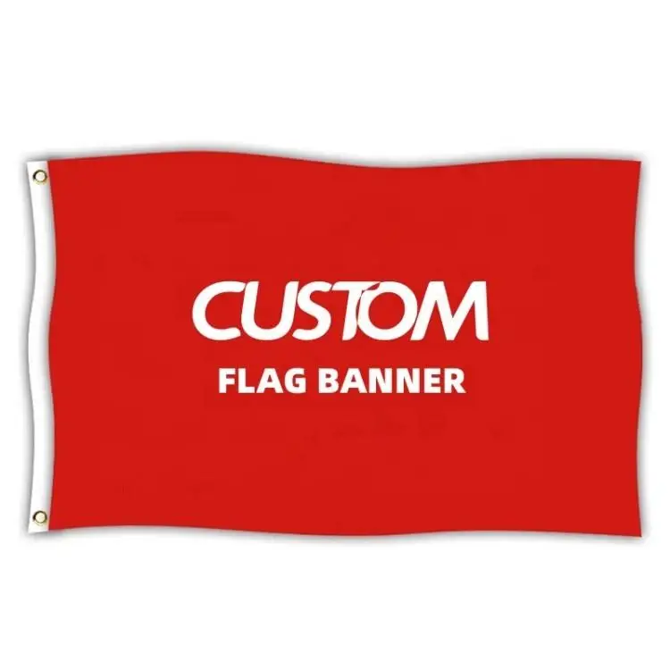 Wholesale 90x150cm Polyester Custom Flag for Advertising Digital Printing Free Design