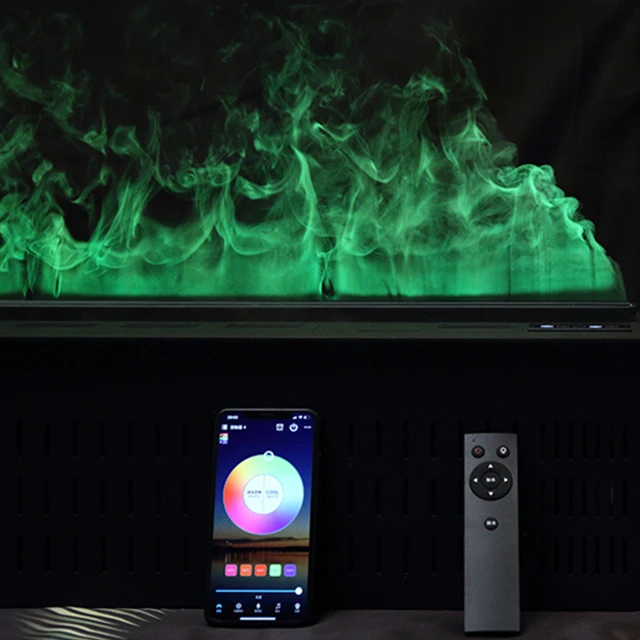Linear Design Electric flame Fireplace Heater Multi-Color Flame Steam Water Vapor Dropshipping from Fireplaces Direct
