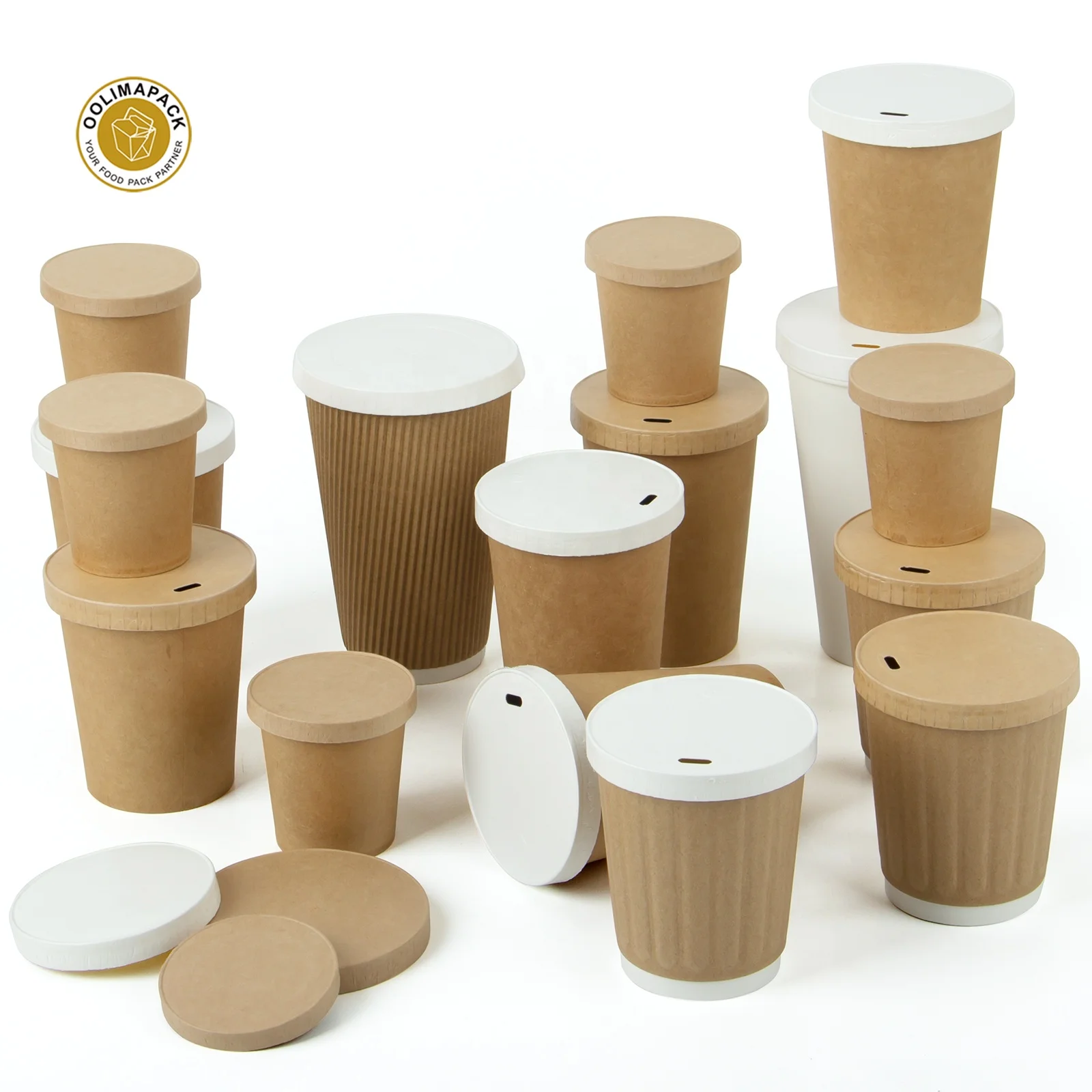 Хит продаж, экологически чистые одноразовые бумажные стаканчики на вынос из 100% биоволокна