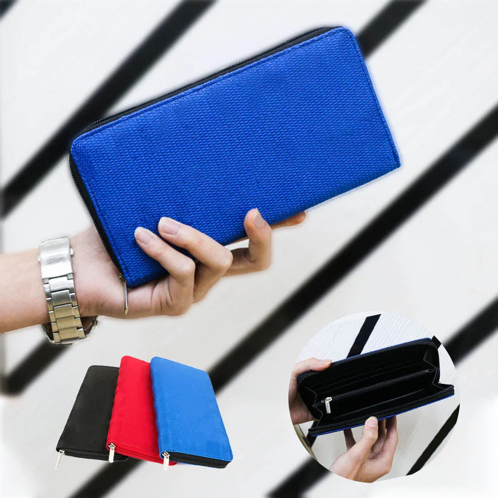 Customize JDM CarJDM Racing Fabric Women Trifold Zipper Gradation Female Wallet