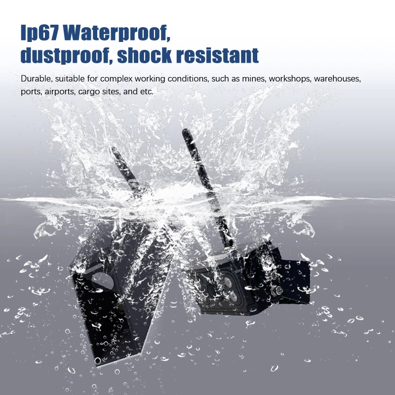 AI BSD Pedestrian Blind Spot Detection Ai Based Rear Parking Wireless Forklift Camera System