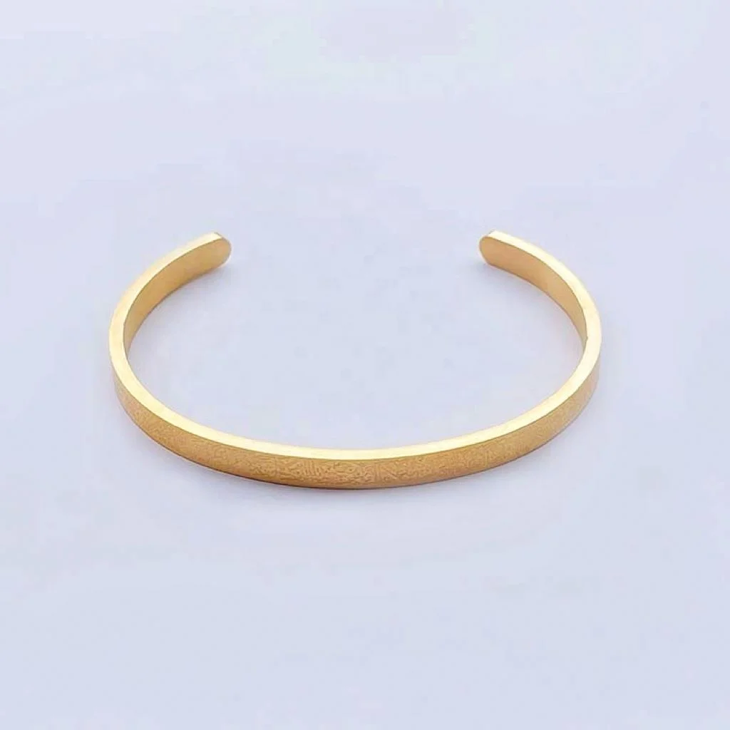 Hiphop Stylish Newest Trendy Popular Adjustable Opening Design Men Women Letter Pattern Bangles for Party