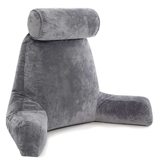 hot selling reading pillow made of super soft mink bed rest pillow deyi home backrest pillow