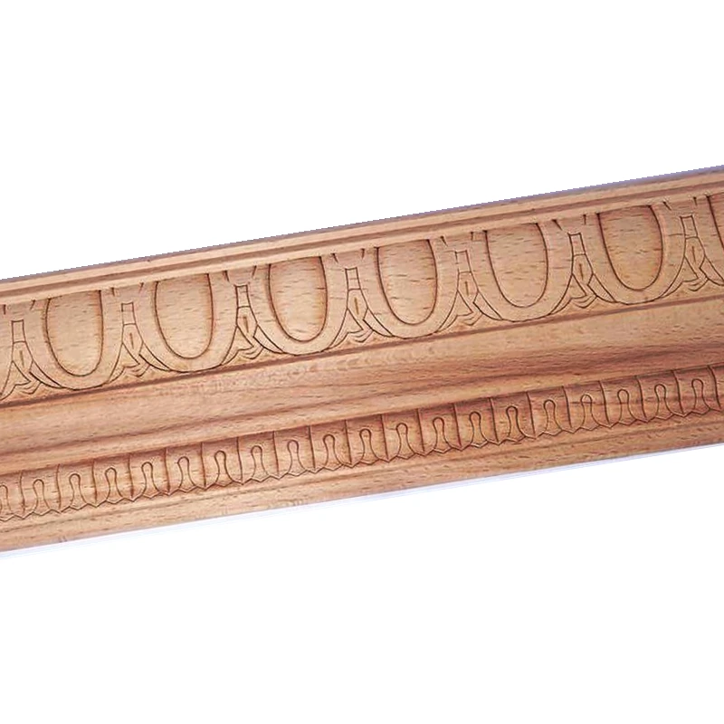 Wooden Material and Carved Decorative Wood Trim Contemporary Solid Wood Indoor Decoration