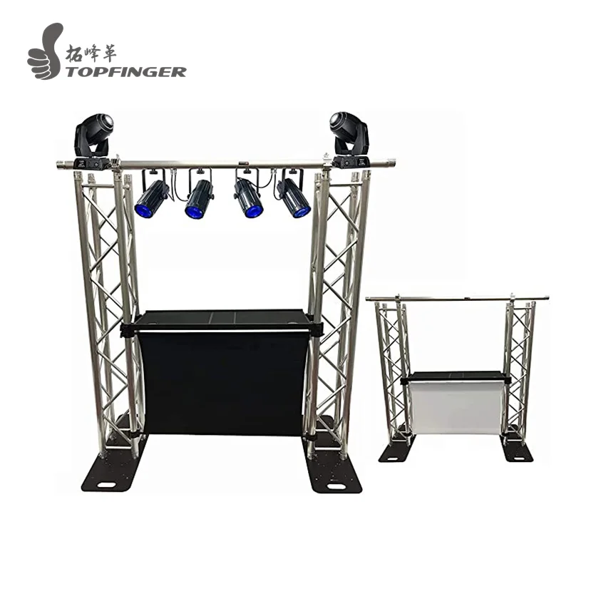simple DJ light booth aluminum spigot lighting truss system factory price background truss roof system equipment