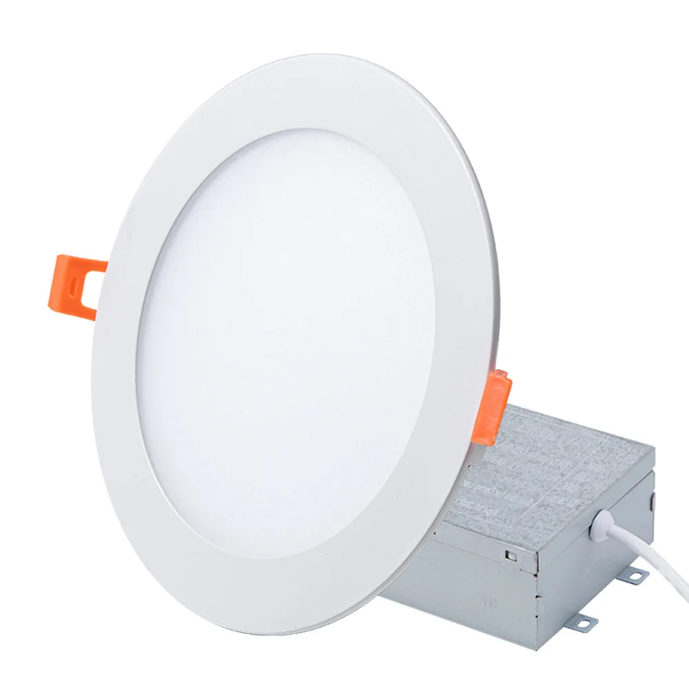 4INCH 6INCH 9W 12W 5CCT with Junction Box Dimmable Round Shape Down Lights Recessed Ceiling Smd Led Panel Lights