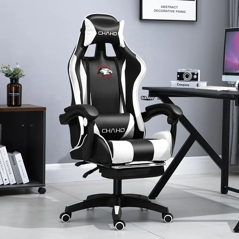 Ergonomic leather office room gaming relax chair modern comfortable computer silla gamer Gaming Chair with footrest