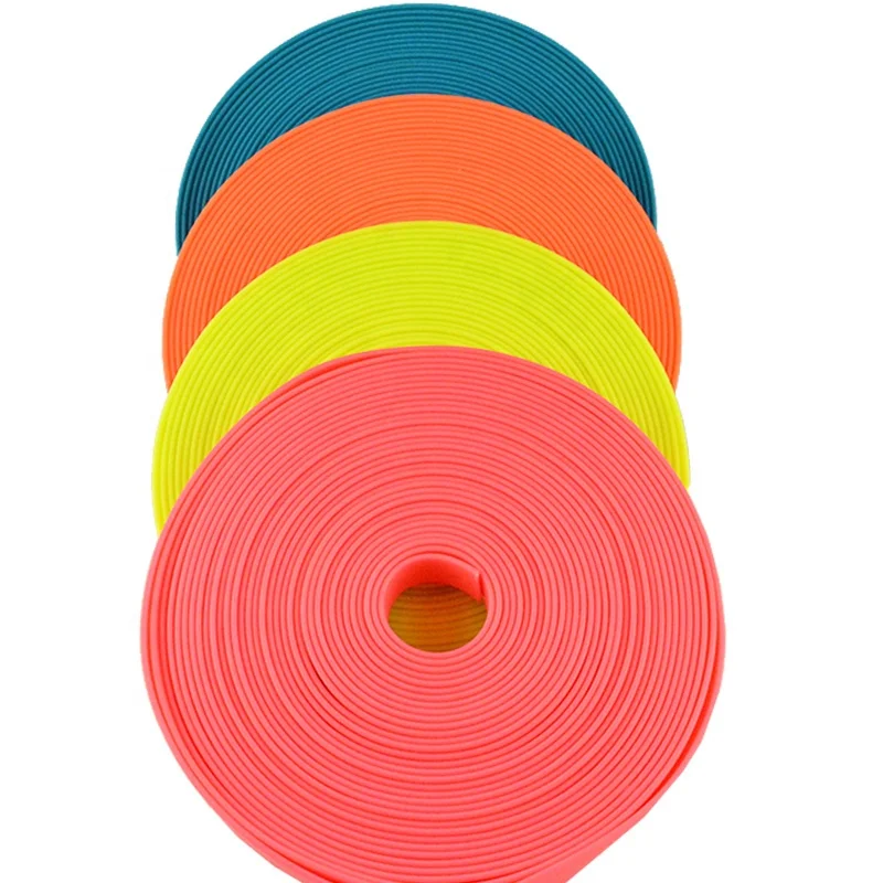 Custom Color Waterproof PVC Coated Nylon Webbing Polyester Silicone Coating Tape for Making Dog Collar