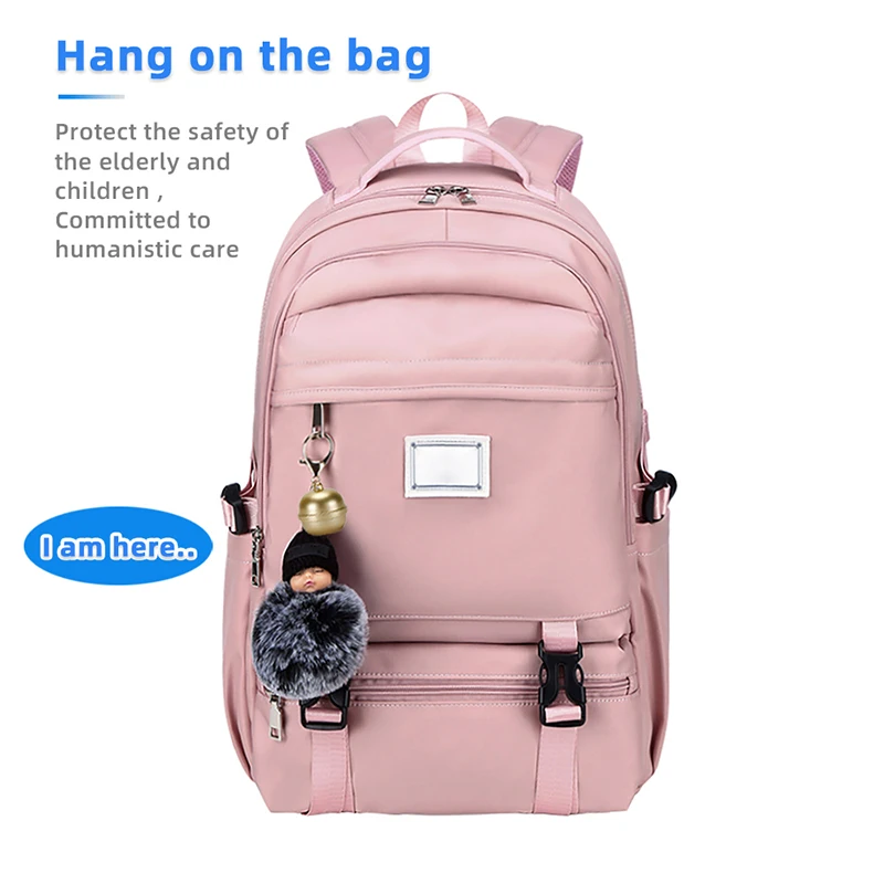 Smart Cool Design Ring Bell GPS Tracker Anti-Lost precise Positioning Collar for pets children School Bag with small moq