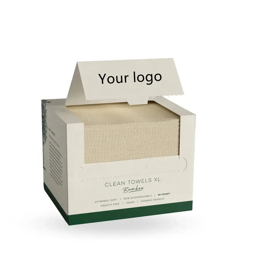 Luxurious Silky Bamboo Viscose Disposable Face Cloth for Skin Cleansing Comfort Washcloths