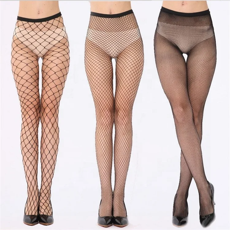 Sexy Fishnet Pattern Mesh Stocking Fishnet Black Pantyhose white Tights