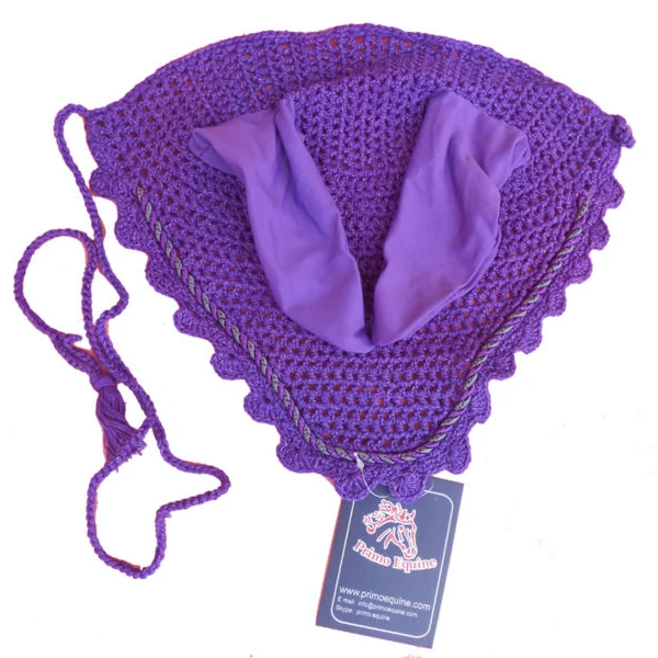 High Quality Customizable Cotton Ear Net Bonnet for Horse Racing Perfect Fit Horse Accessories