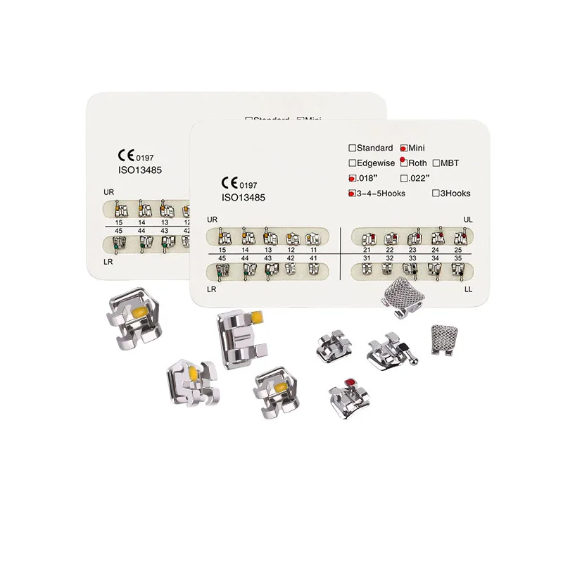 Dental Orthodontic Brackets For Ortho Treatment Mini/standard Roth/edgewise/mbt Brackets Braces