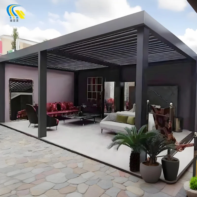 175 type aluminum alloy outdoor pavilion waterproof sunshade canopy, suitable for family gatherings
