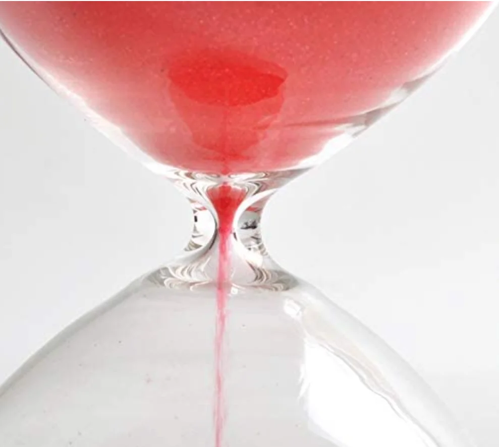 Unique Design transparent large and small 15 mins hourglass sand timer