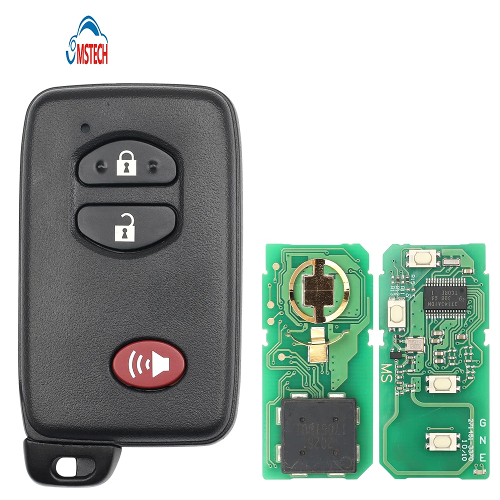 MS 2+1Buttons 3370 Blade with 324.4mhz Fccid HYQ14AAB Car Control Key for Toyota Rav4 Replacement Vehicle Blade Fob Key