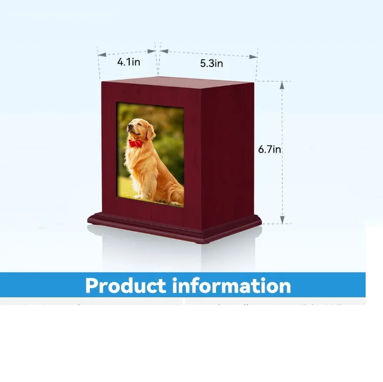 hand-made cremation urns photo dog ashes box dog wood keepsake memorial casket box