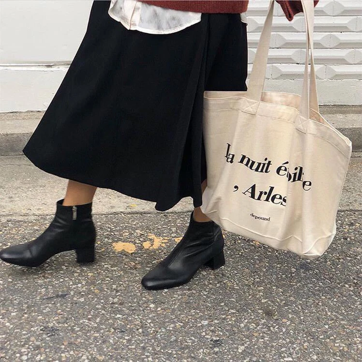 Factory Small Tote Shoulder Custom Canvas Logos Logo Shopping Bags Supermarket