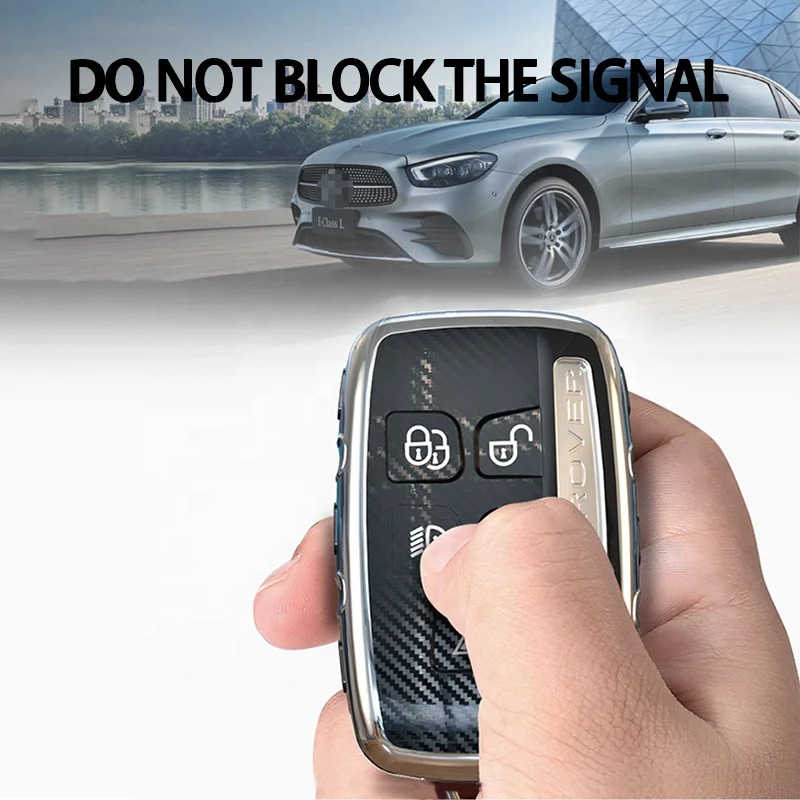 Best selling soft TPU Carbon filament car key case For Land Rover Discovery Range Rover Sport Velar Evoque Freelander 2 Jaguar