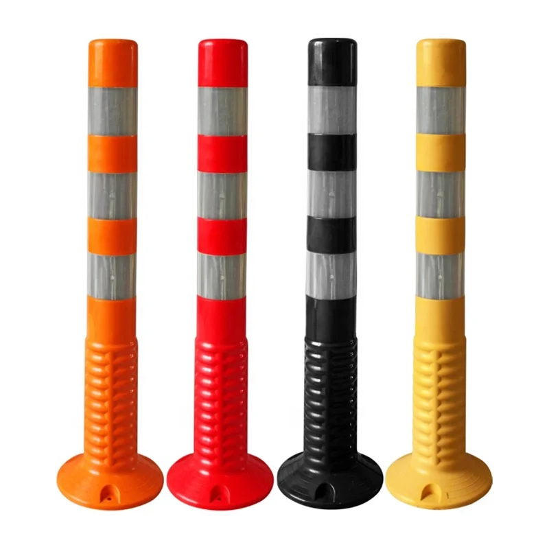750mm Tpu Pu Pe  Height Pe Warning Post 0.8kg Road Safety Warning Post