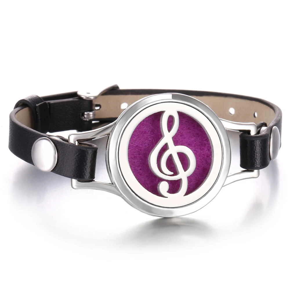 Different Style Jewelry Perfume Diffuser Oil Locket Aromatherapy Watch Leather Bracelet