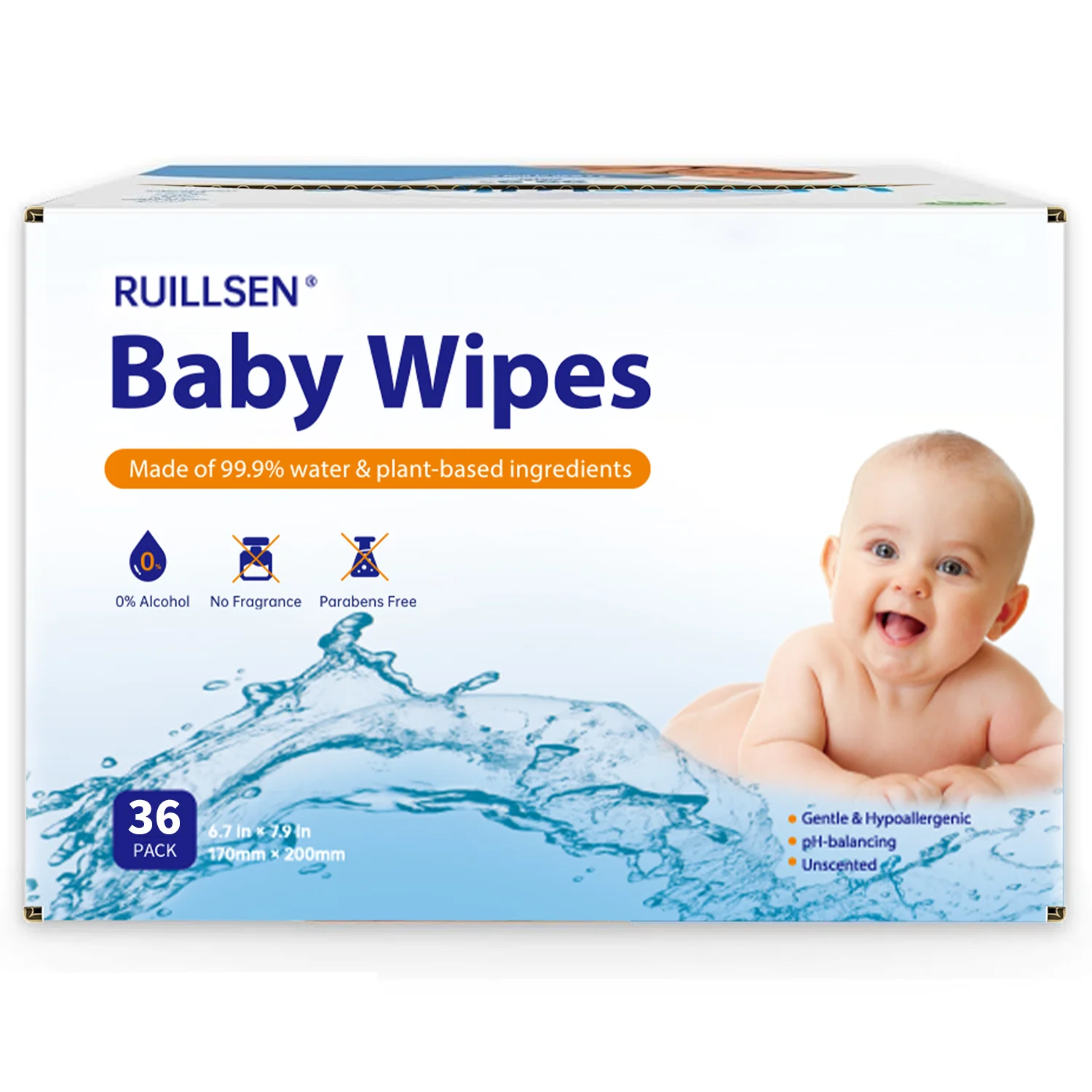 2024 Low Price Natural Organic Baby Wipes Biodegradable Water Wet Wipe For Baby Sensitive Skin