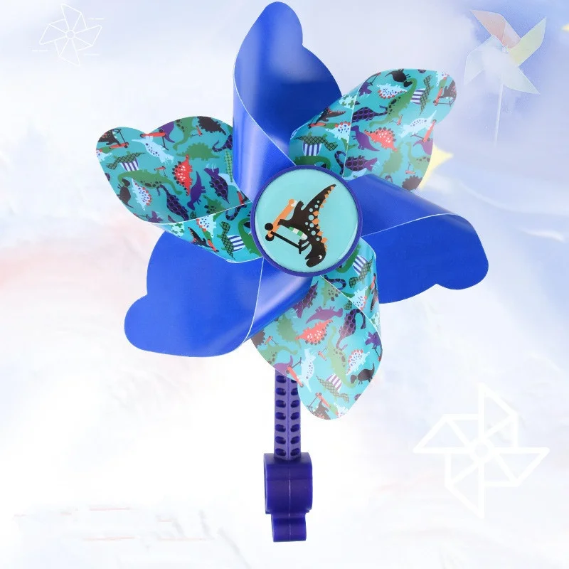 Детский велосипедный руль A7020R Pinwheel, цветная велосипедная ветряная мельница, трехколесная ветряная мельница, украшение для велосипеда, розовый
