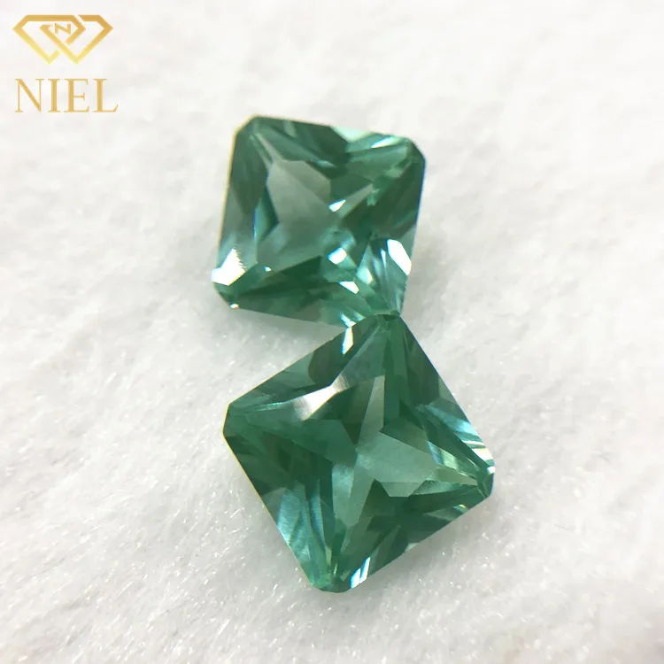 Wholesale Price Spinel 137 # Square cut synthetic spinel created by 12x12mm size laboratory