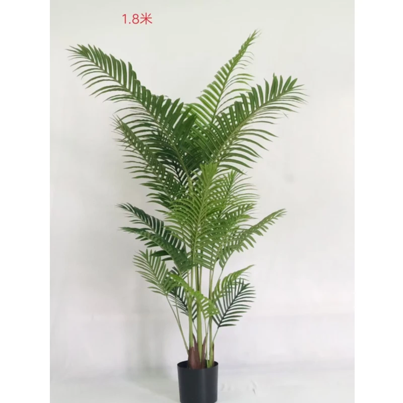 High Quality Simulation Small Potted Tree Bonsai Tree Plant 2M Artificial Palm Tree