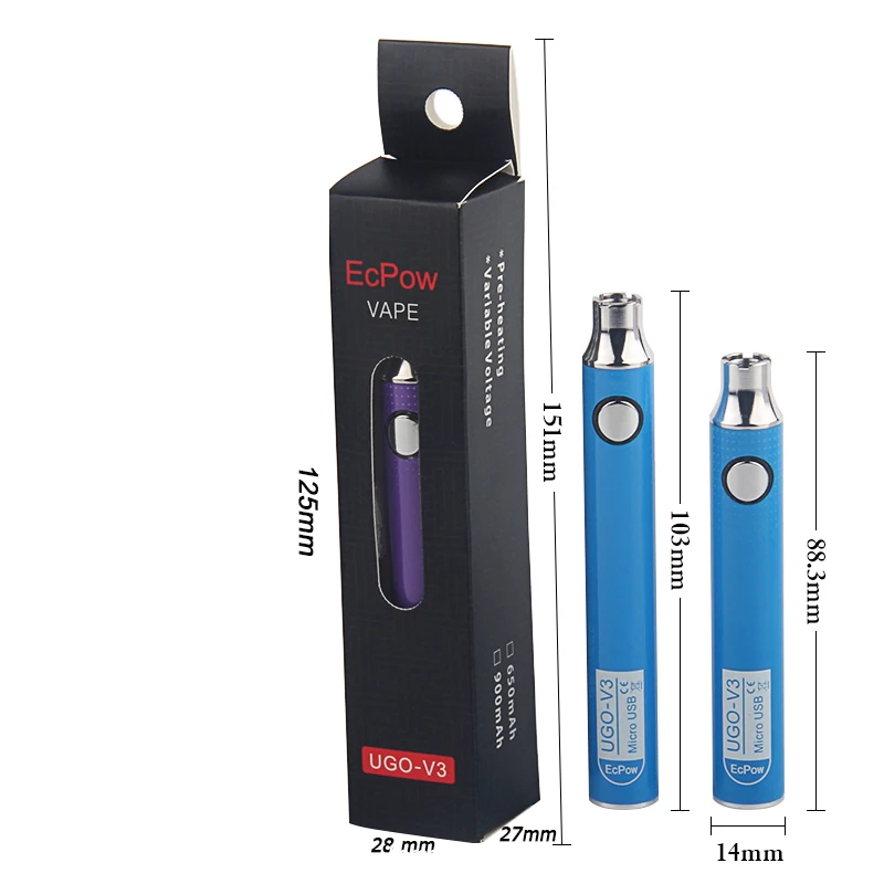 
Cheap 510 Battery Ceramic Coil Vape Cartridges Vaping Battery Constant Voltage Rechargeable Preheating Vape Batteries 