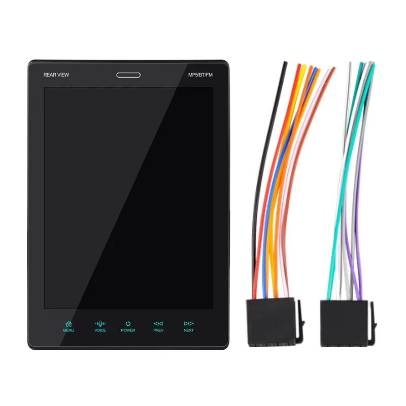 2 Din 9.5' Vertical Screen Carplay MP5 Car Radio Stereo Car Player BT FM RDS Receiver Aux-in Support Rear AHD Camera